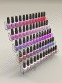 DISPLAY TOWER FOR GELS 43x37x23 cm,<br> 5 shelves, Clear